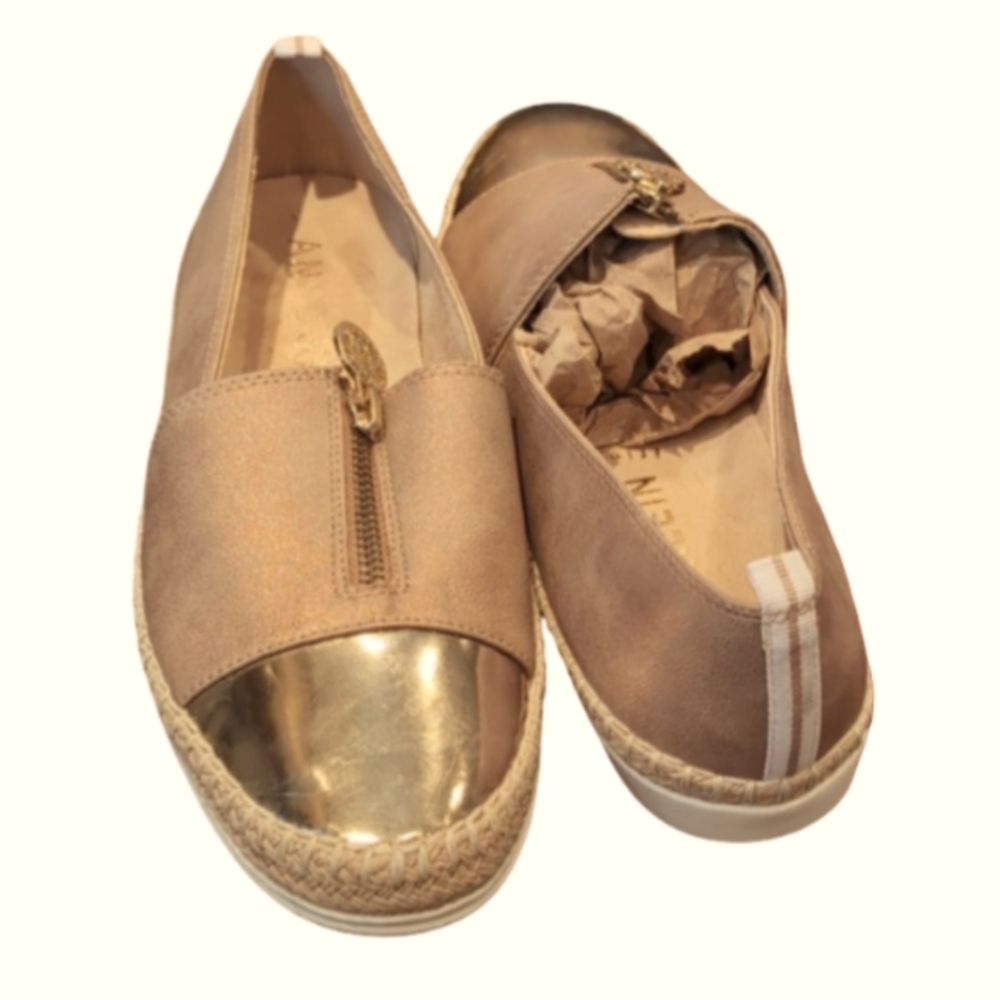 Anne Klein Akzetta Flex Slip On Shoe Casual Comfy Classy Chic Size 9 Narrow - Picture 5 of 10